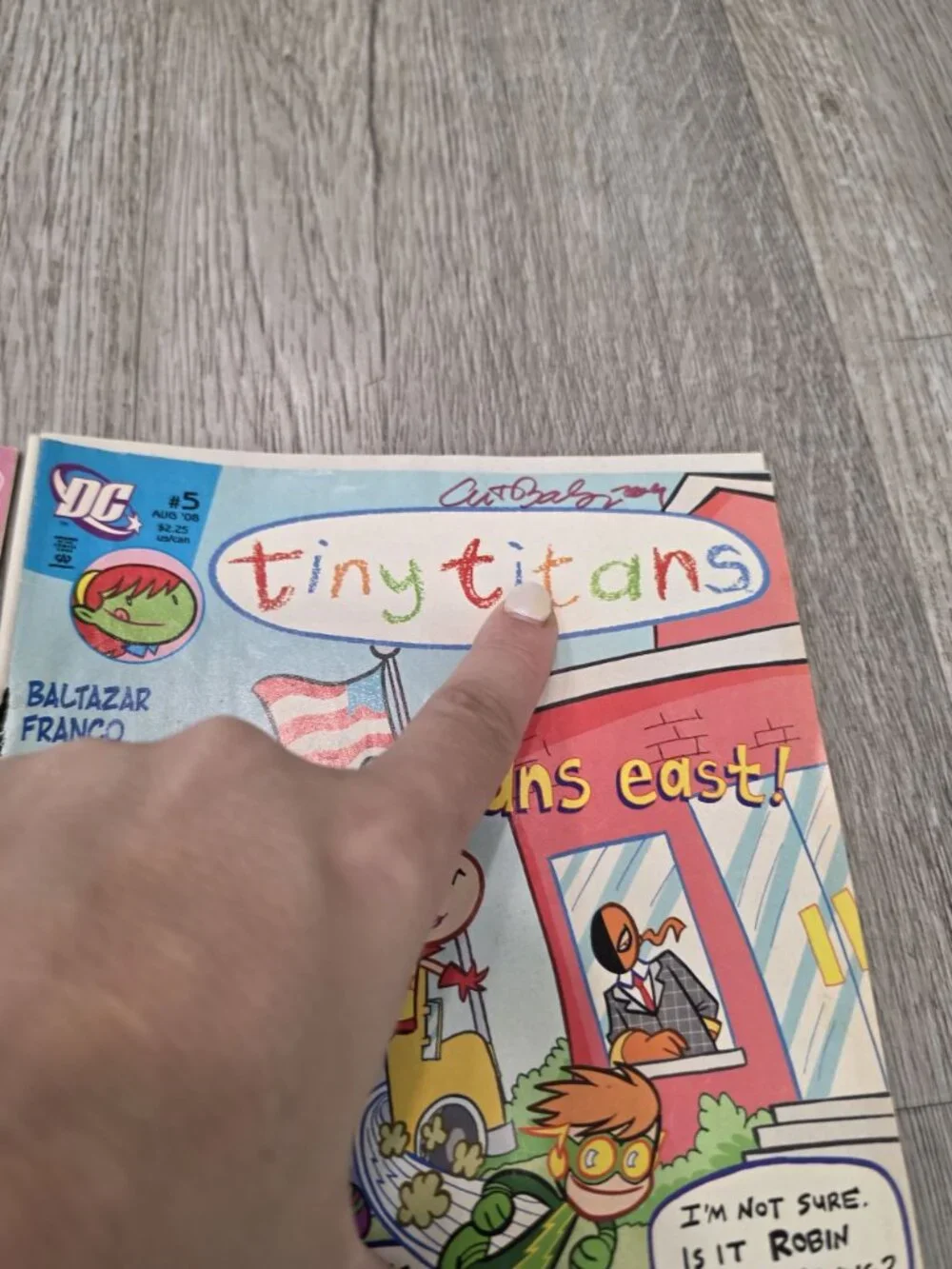 Tiny Titans Comic Lot Issues #2-5 & #11 Signed By Baltazar DC Comics 2008-2009